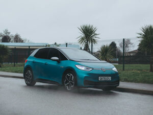 orange electric car maintenance, annual service, inspection
