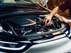orange electric car service, ev repair, battery maintenance